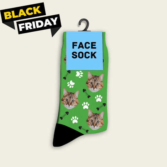 FaceSock | Custom Cat Socks With Photo