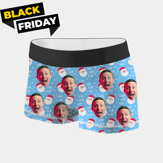 Boxer de Noël personnalisé avec photo